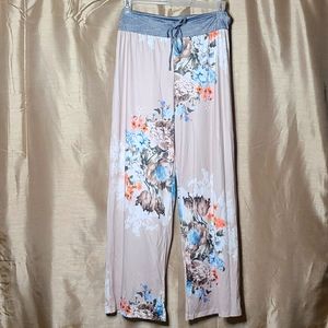 Lounge pants women's floral  XL New
